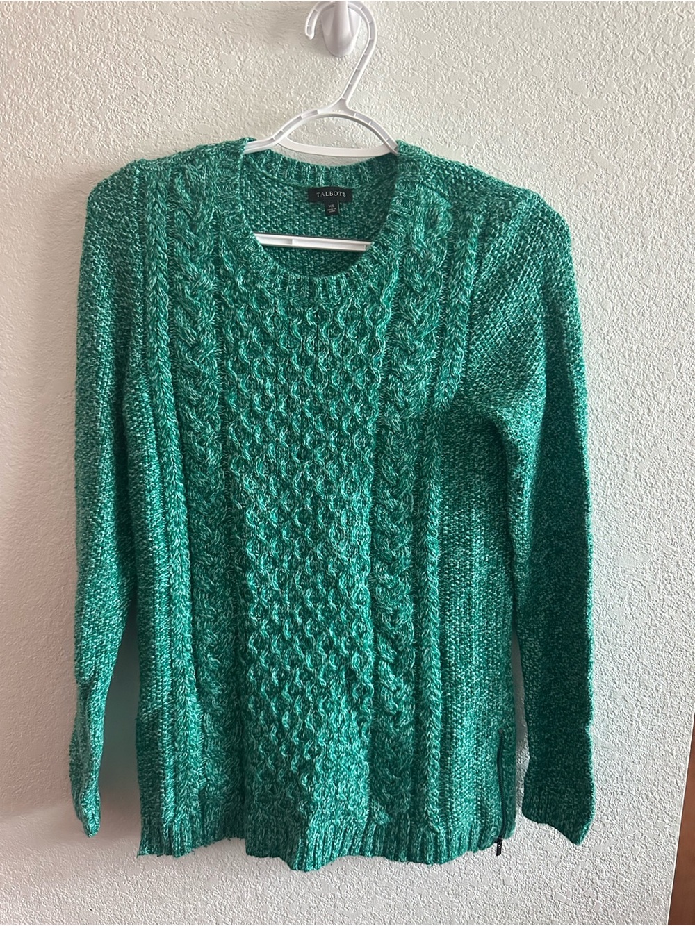 Talbots Green Cable Knit Sweater - Women's